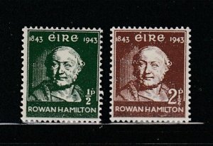 Ireland 126-127 Set MH Sir Rowan Hamilton, Mathamation