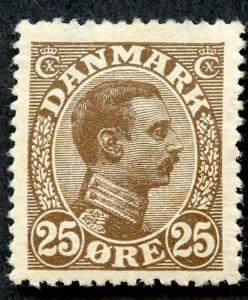 Denmark Sc# 106, MHR (small), SCV $13.50