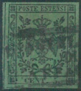 87807 - ANTICHI STATI: MODENA - Sass 7 USATO - ANNULLO Castelnuovo di Garfagnana