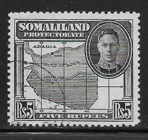 Somaliland 107 5r Map single Used