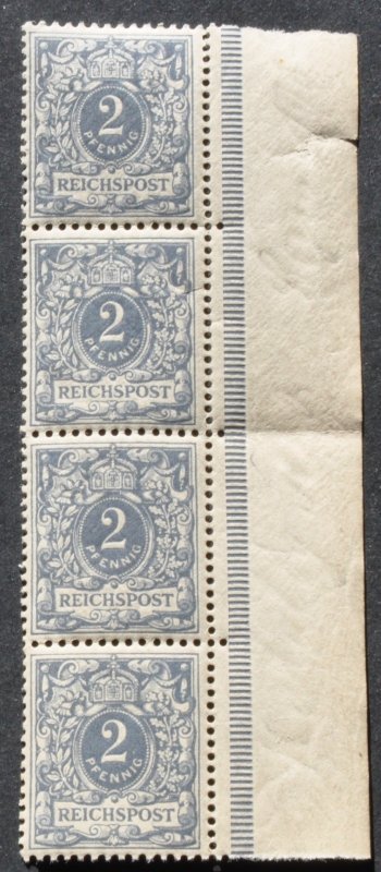 DYNAMITE Stamps: Germany Scott #45 (stp of 4) – MNH