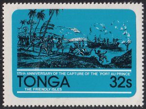 Tonga 1981 MH Sc #498 32s Capture of the Port au Prince ship 175th anniversary