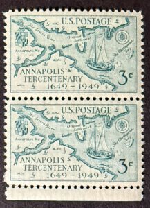 US #984 unused  Vert. Pair