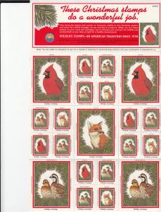 National Wildlife Federation 1985 Panes of Seals