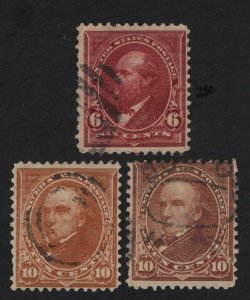 United States USED Scott Number 282 282c 283  F-VF  - BARNEYS