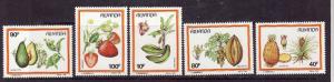 Rwanda-Sc#1287-91-unused NH set-Fruit-1987-