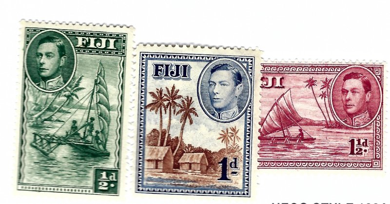 Fiji SC#117--119 Mint F-VF...Worth a Close Look!