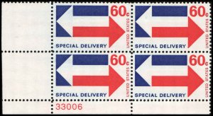 US #E23 ARROWS MNH LL PLATE BLOCK #33006