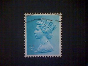 Great Britain, Scott #MH22, used(o), 1971, Machin: Queen Elizabeth II, ½p