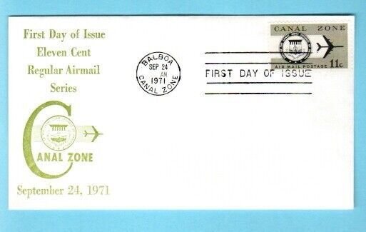 Canal Zone #C49 FDC, Balboa CZ, 9/24/71, 11 cent, unknown cachet