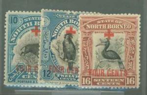 North Borneo B38-B40 Mint F-VF H