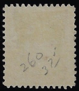 Scott #260 - $140.00 – VF-Used – Neat black cancellation. Radiating color