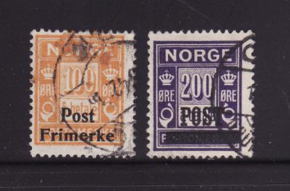 Norway 143-144 U Numerals