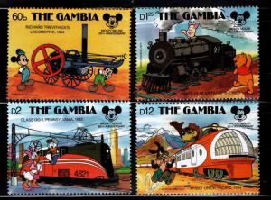 Gambia Scott 709,712,713,716 MNH** 1987 Disney stamps