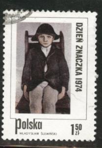 Poland Scott 2061 Used 1974 Flavor caneled Painting  stamp