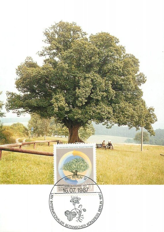 E0033 Maxi Card Germany 1987 International Botanical Congress in Berlin