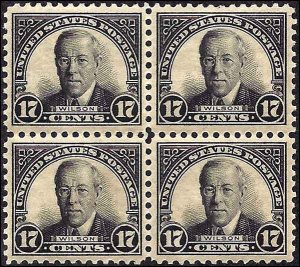 623 Mint,OG,VLH/NH... Block of 4... SCV $56.00... VF/XF