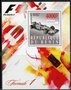 BENIN 2015 FORMULA 1  SOUVENIR SHEET  MINT NEVER HINGED
