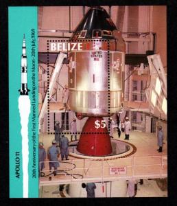 Belize # 920 Mint NH S/S Apollo 11!