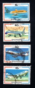 Bahamas #C5-C8   VF, Used, Complete Set, CV $13.00  ......  0420387