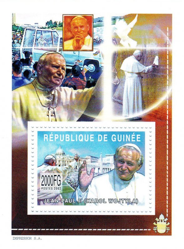 Pope John Paul II (Karol Wojtyla) 2002 - Imperf. - Luxury block-