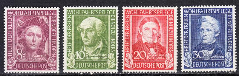 Germany - 1949 Famous Germans Sc# B310/B313 - MLH