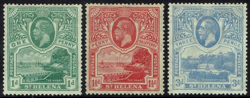 ST HELENA 1922 KGV PICTORIAL SET