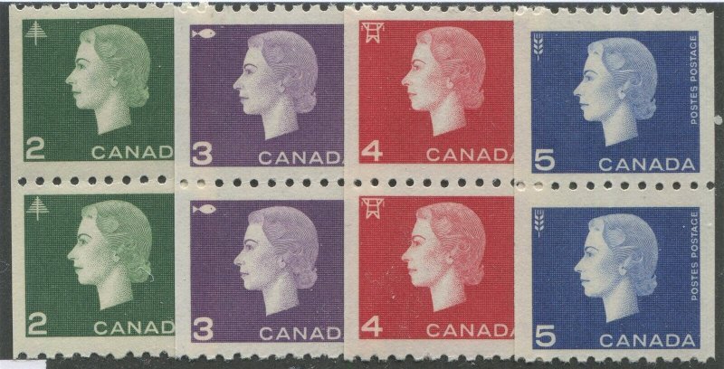 Canada #406-409 Mint Pairs