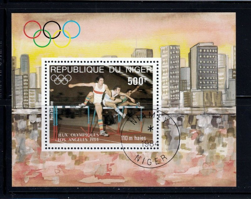 Olympic Games = Los Angeles '84 = Souvenir sheet NIGER [W03]