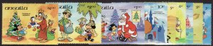 1984 Anguilla Disney Christmas 84 set MNH Sc# 596 / 604 CV: $16.00