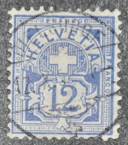 DYNAMITE Stamps: Switzerland Scott #74a - USED