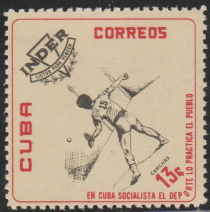1962 Cuba Stamps Sc 742 Jai alai National Sports Institute INDER MNH