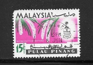 Malaysia Penang #72 Used Short perf Single