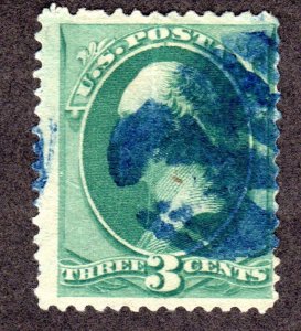 USA  Scott # 156, used CV = $5.75    Lot 220359