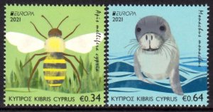 CYPRUS 2021 EUROPA CEPT WILD ANIMALS ENDANGERED WILDLIFE [#2104]