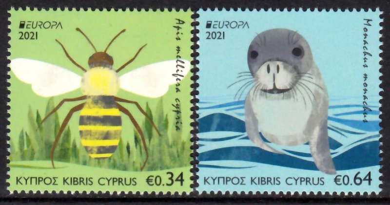 CYPRUS 2021 EUROPA CEPT WILD ANIMALS ENDANGERED WILDLIFE [#2104]