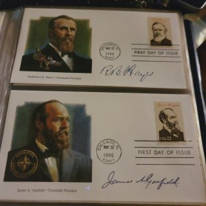 USA The Presidents of the US first day issue complete set with binder