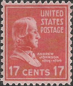 # 822 MINT NEVER HINGED ANDREW JOHNSON