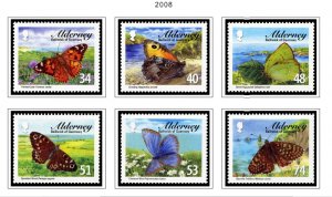 COLOR PRINTED GB ALDERNEY 1983-2020 STAMP ALBUM PAGES (89 illustrated pages)