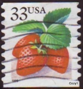 USA 1999 Sc#3299 33c Strawberries USED