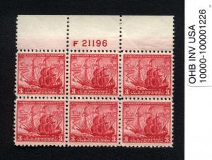 736 MNH BLK/6 SCV $ 9.00