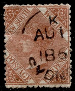 New South Wales #50 QV Wmk.51. Perf.13 Used CV$12.00