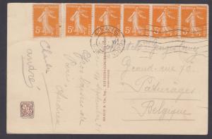 France Sc 160 on 1931 Paris International Exposition PPC to Belgium, F-VF