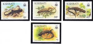 Kiribati 1987 Lizards Scott (491-94) MNH
