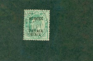 PATIALA INDIAN STATE O27 USED BIN $0.50