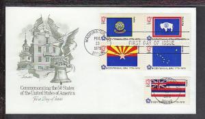 US State Flags 1976 Artmaster U/A FDC BIN