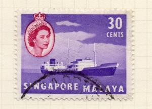 Singapore Malaya 1955 Early Issue Fine Used 30c. 283992