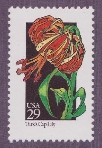 2681 Wildflowers - Turks Cap Lily MNH single