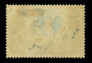 German Colonies - SAMOA 1914 Yacht G.R.I. surcharge 3sh/3mk viol Sc# 112 mint MH