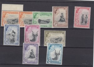 Swaziland QEII 1961 Pre Decimal Part Set To R2 SG78/89 MNH/MLH BP3066